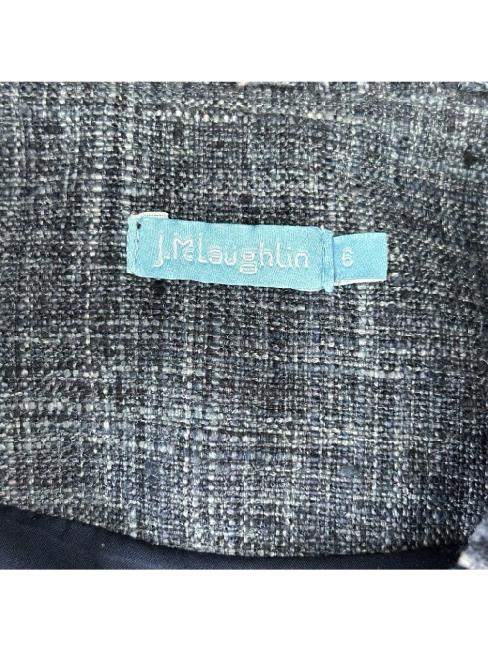J Mclaughlin Womens Pia Dress Sz 6 Sleeveless Tweed Double Breasted Knee Modest - Picture 5 of 14